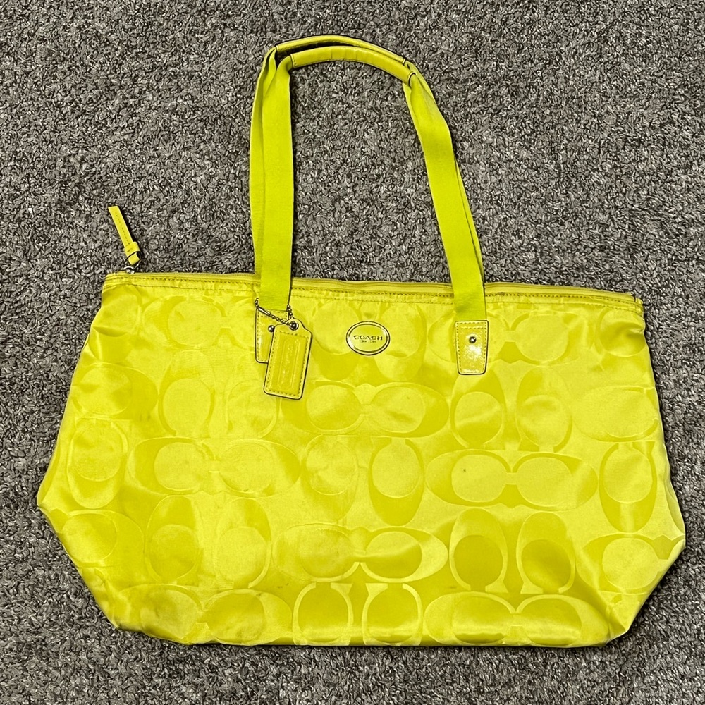 Coach weekender travel bag